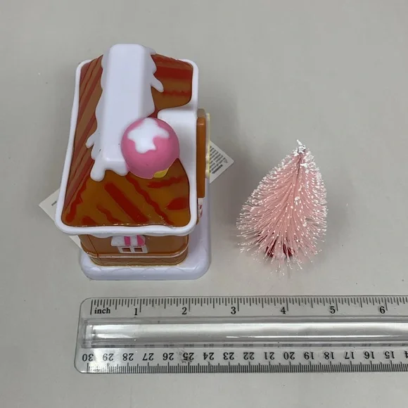 Cobblestones Sweets & Treats miniature house decor & bottlebrush pink tree new - Picture 4 of 16
